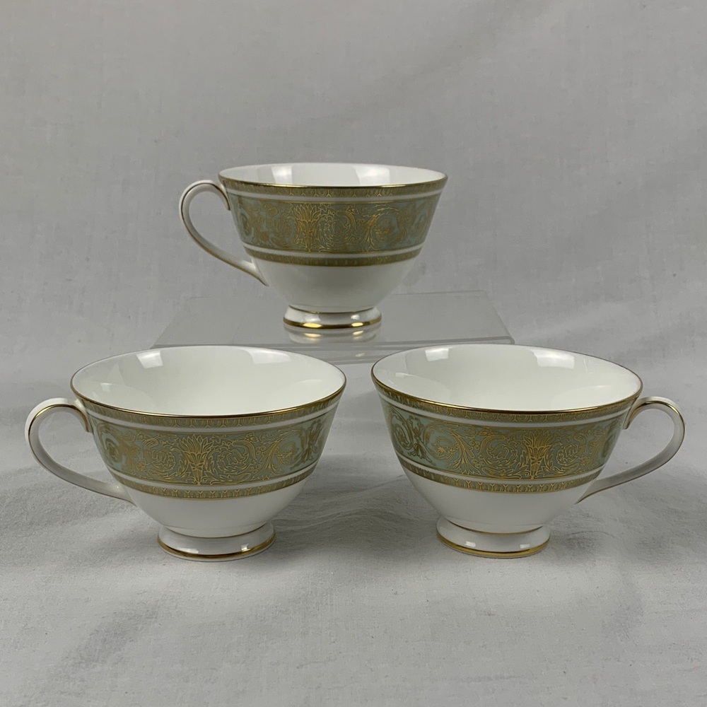 Vintage Royal Doulton “English Renascence”Fine Bone China Cups Set of 3